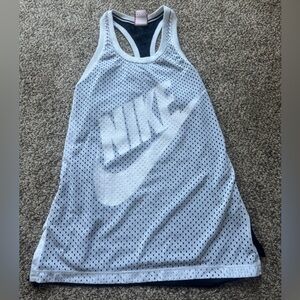 Nike mesh layered razorback Tank Top